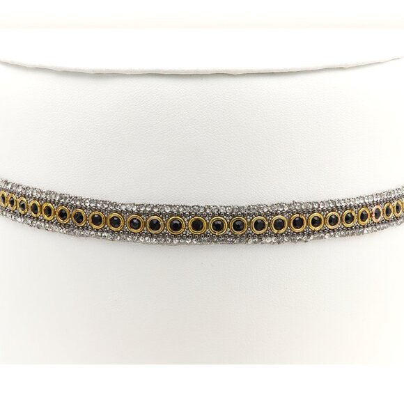 Fancy Choker Necklace Adjustable black Chokers  (#71) - Picture 3 of 12